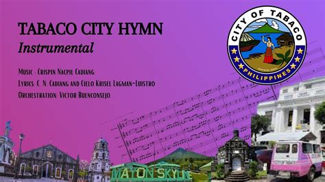 Tabaco City Hymn Lyrics .